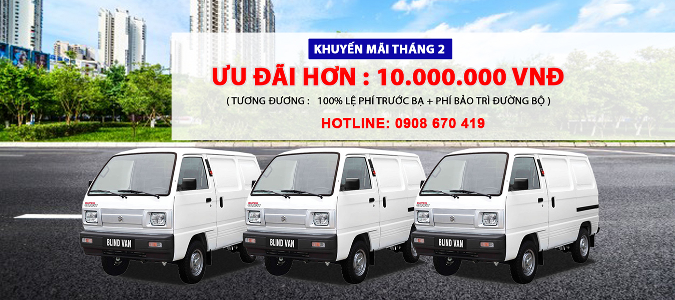KHUYẾN MÃI XE TẢI SUZUKI THÁNG 2-2020