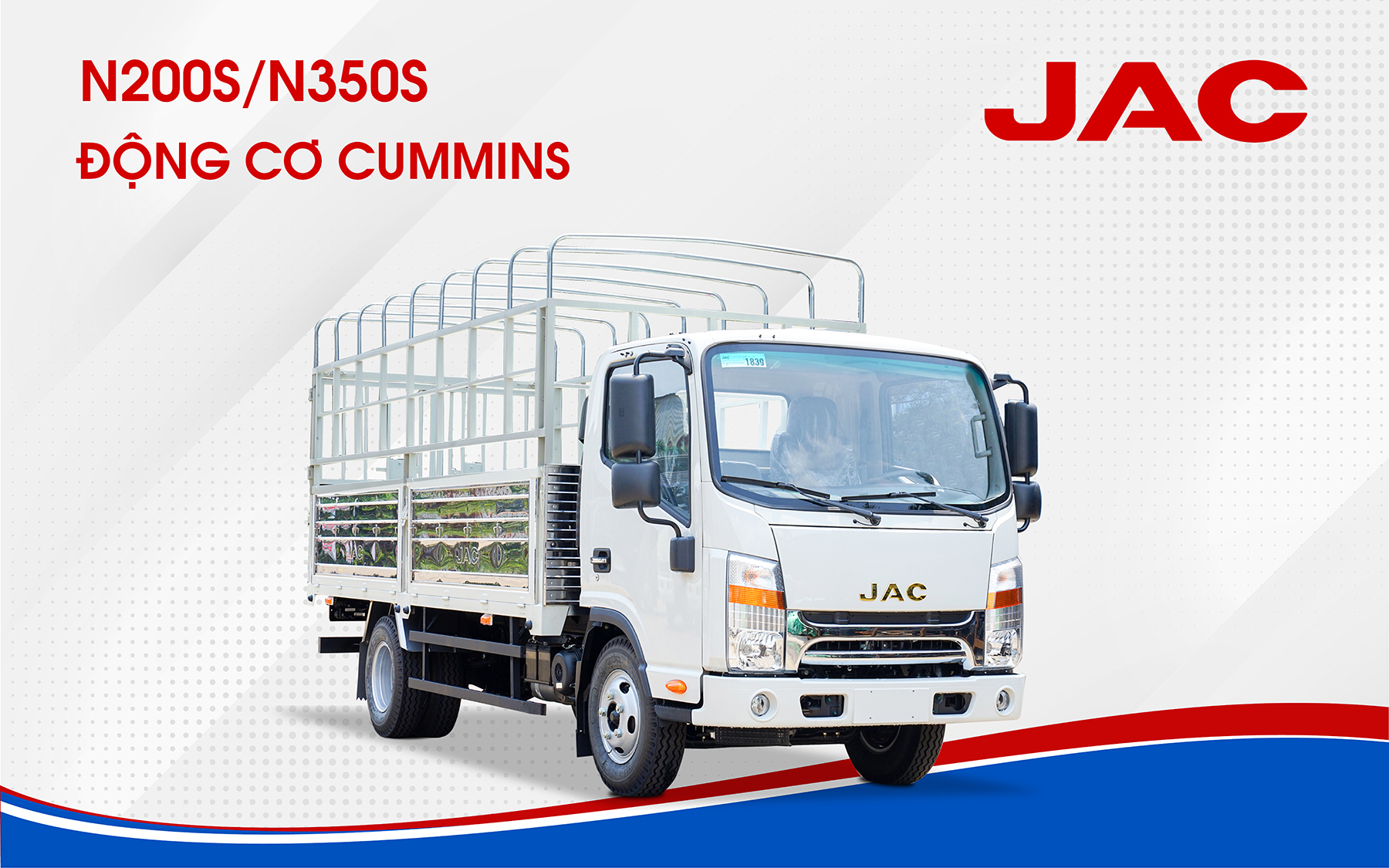 JAC N200S 1T99 – Thùng Kín – Động Cơ CUMMINS (Sao chép)