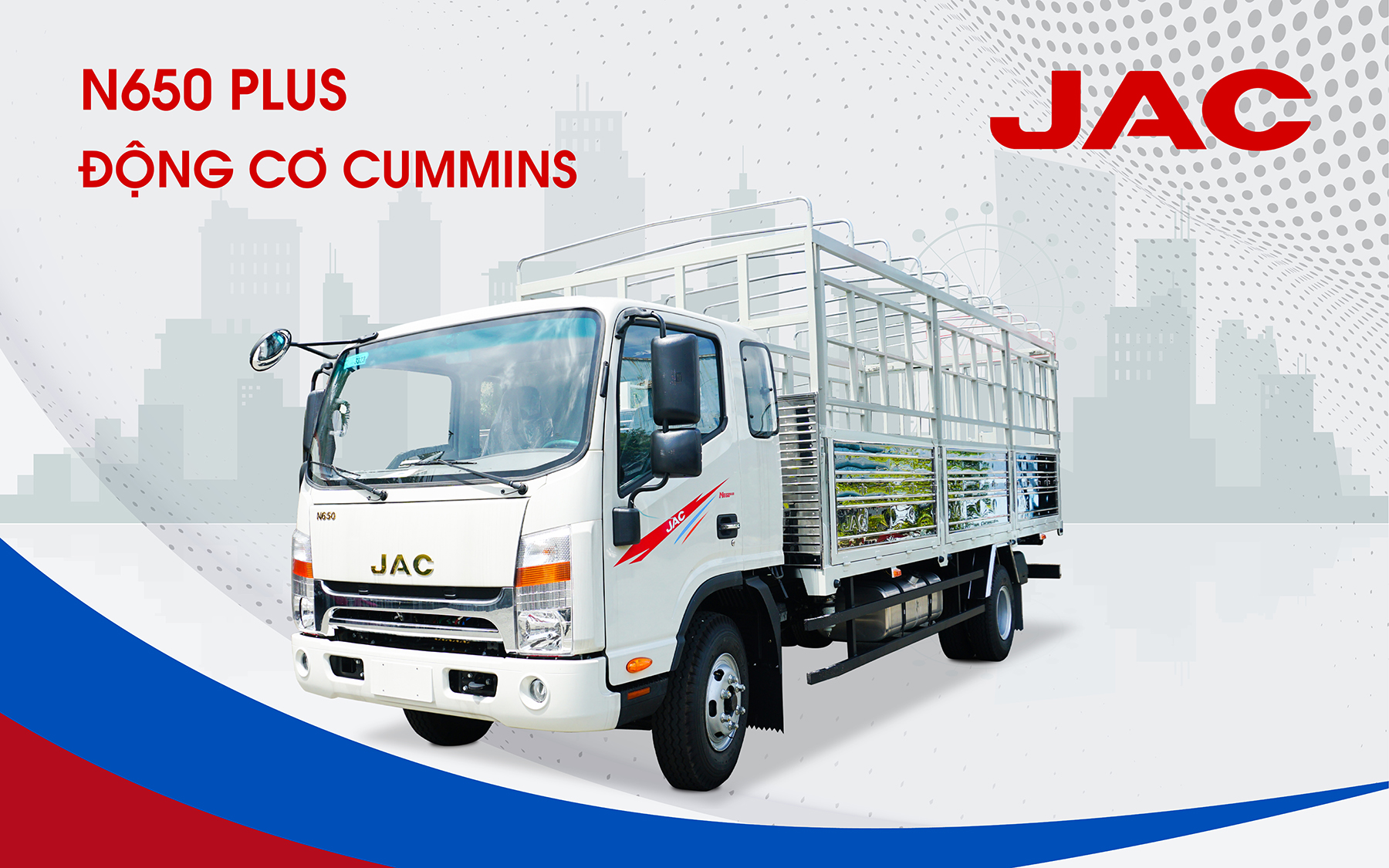 JAC N200S 1T99 – Thùng Kín – Động Cơ CUMMINS (Sao chép)
