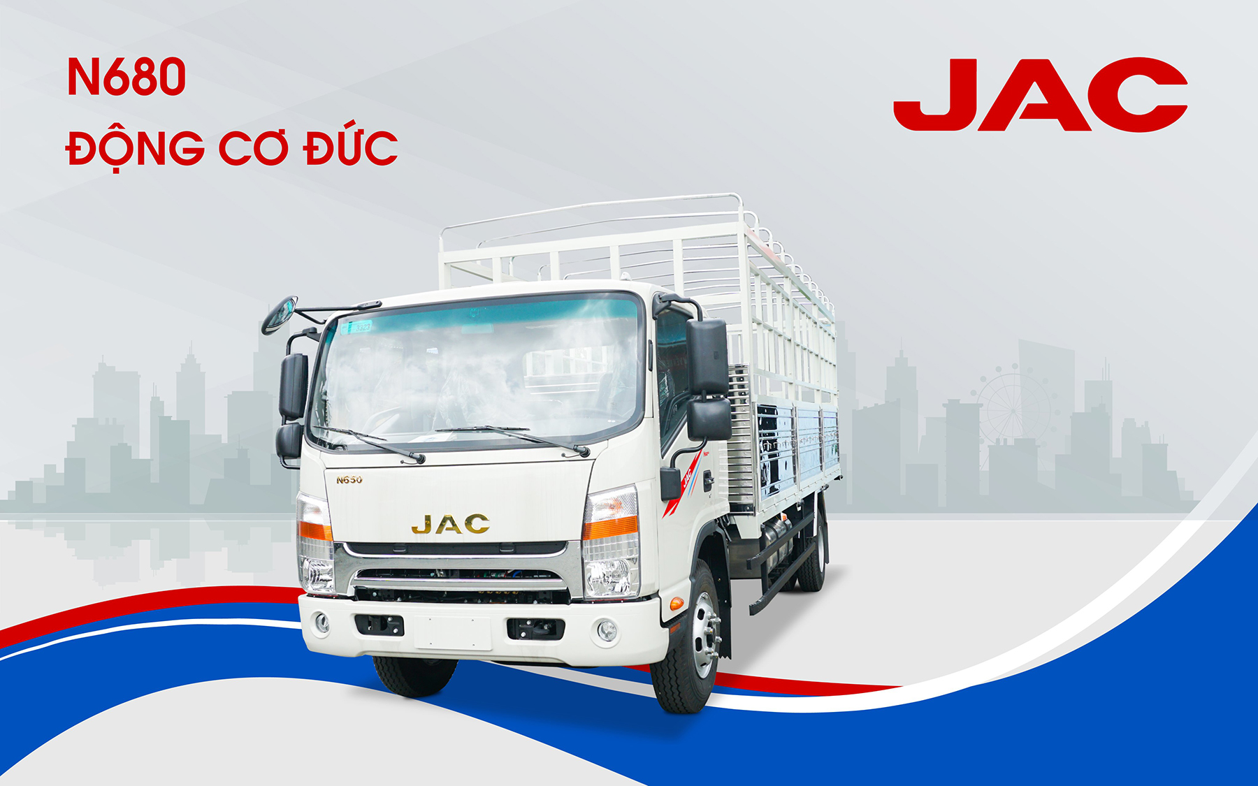 JAC N200S 1T99 – Thùng Kín – Động Cơ CUMMINS (Sao chép)